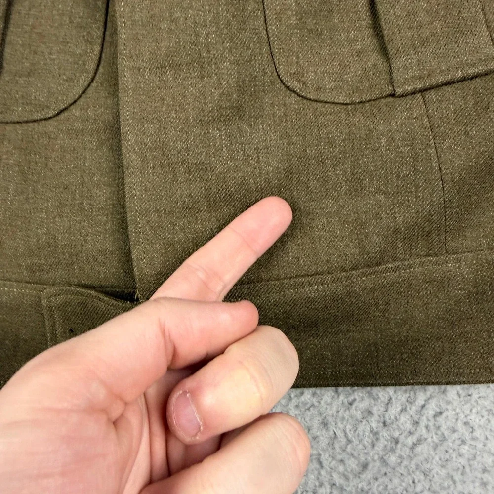 VTG Army Jacket Mens 36R Wool Military IKE Field Coat 50s Armored Patch